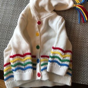 Hanna Andersson rainbow organic cotton sweater
